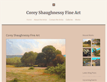 Tablet Screenshot of coreyshaughnessy.com